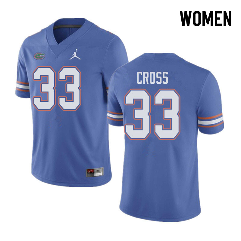 Jordan Brand Women #33 Daniel Cross Florida Gators College Football Jerseys Sale-Blue